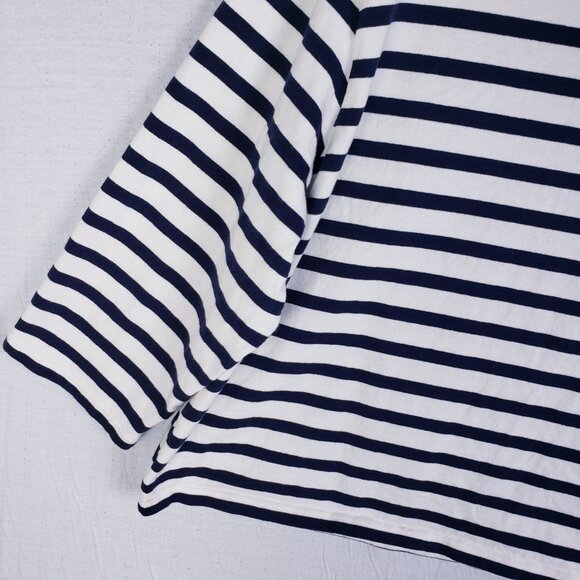 J Crew Classic Mariner Boatneck T-shirt in Stripe BF359 size 3X Nautical Preppy - Picture 12 of 16